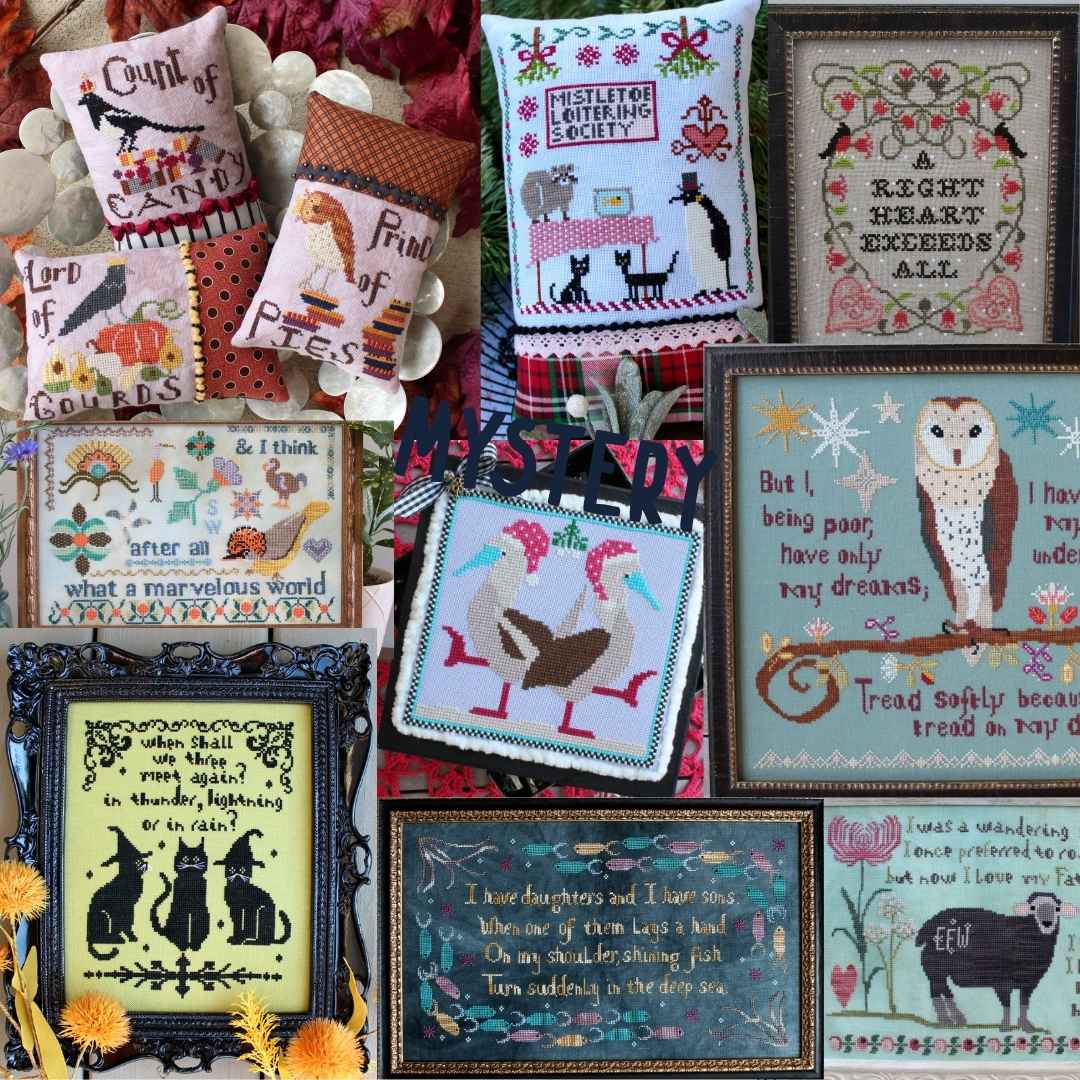 draft MYSTERY PACKS of FIVE Lindy Stitches Patterns of Yore