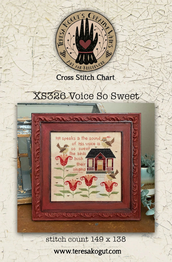 Voice So Sweet  by Teresa Kogut Cross Stitch Pattern Physical Copy