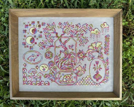 PREORDER Marigold Needle WOODLAND WHIMSY SAMPLER Cross Stitch Pattern