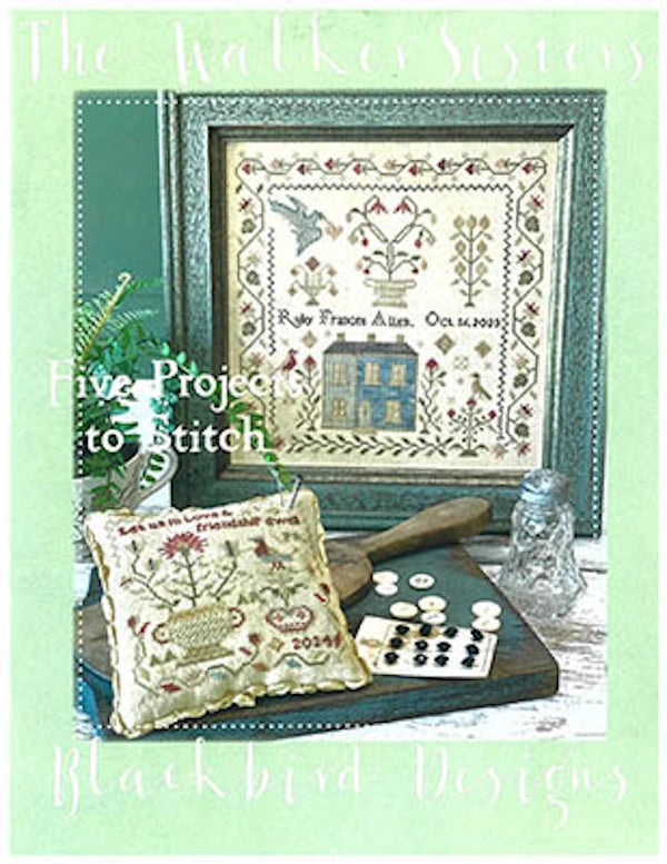 Walker Sisters by Blackbird Designs Cross Stitch Pattern Book of 5 Projects
