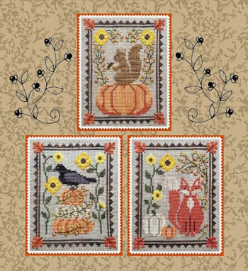 BITTERSWEET TRIO Waxing Moon Designs Cross Stitch Pattern