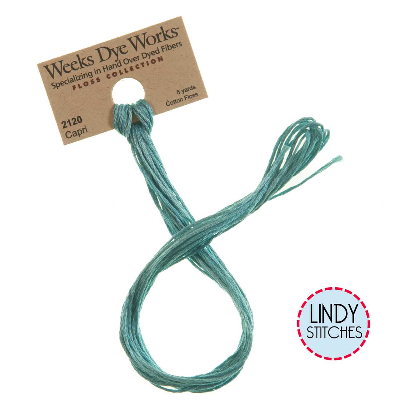 Capri Weeks Dye Works Floss Hand Dyed Cotton Skein 2120