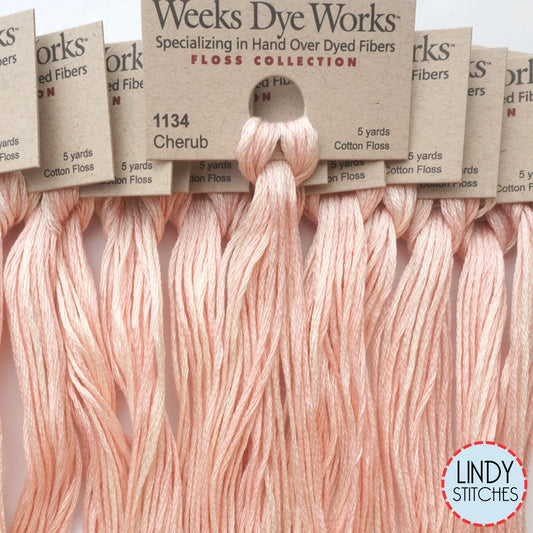 Cherub Weeks Dye Works Floss Hand Dyed Cotton Skein 1134