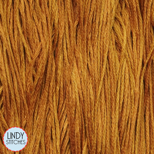 Liquid Gold Weeks Dye Works Floss Hand Dyed Cotton Skein 1225a