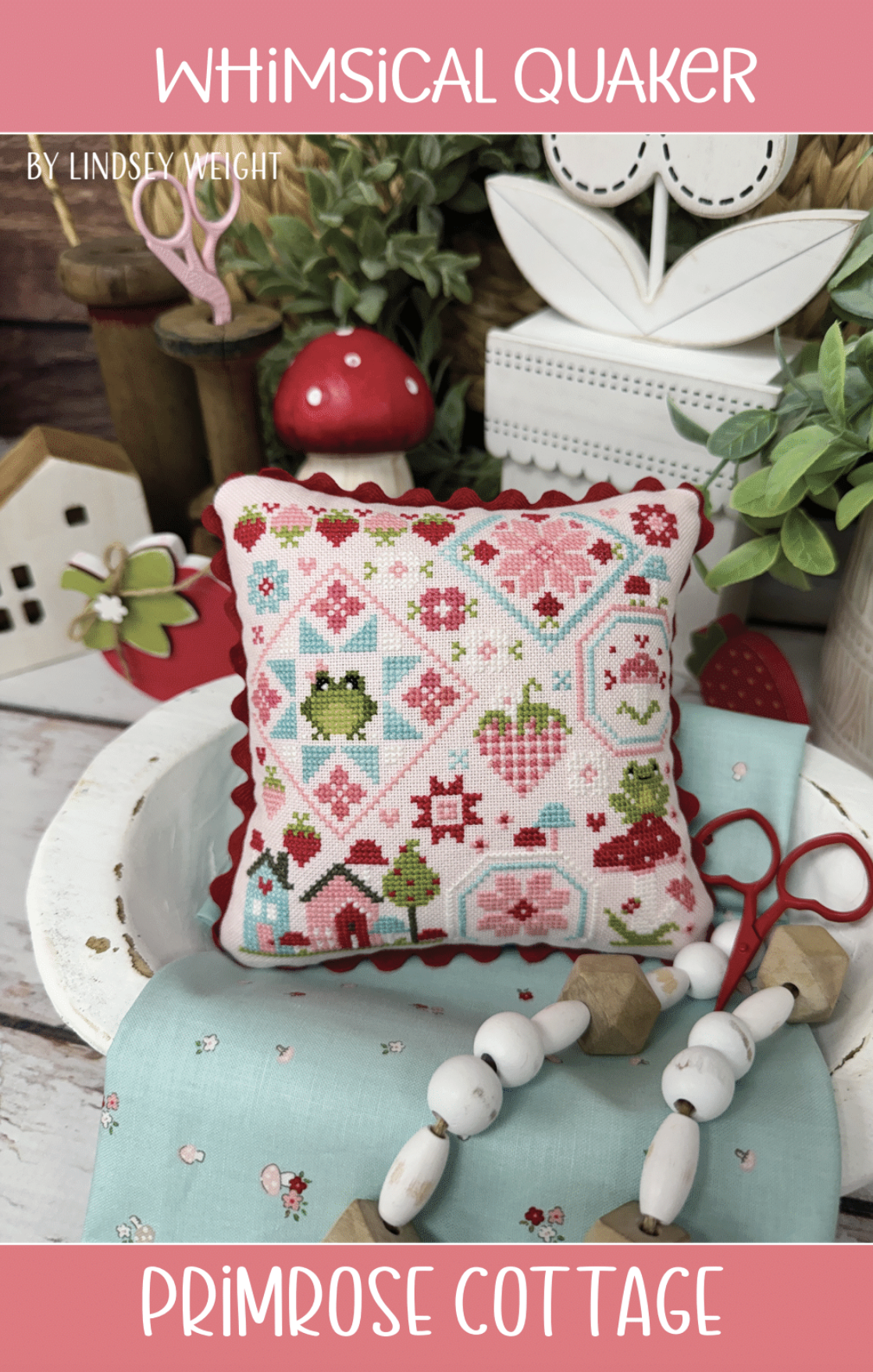 Whimsical Quaker by Primrose Cottage Cross Stitch Pattern