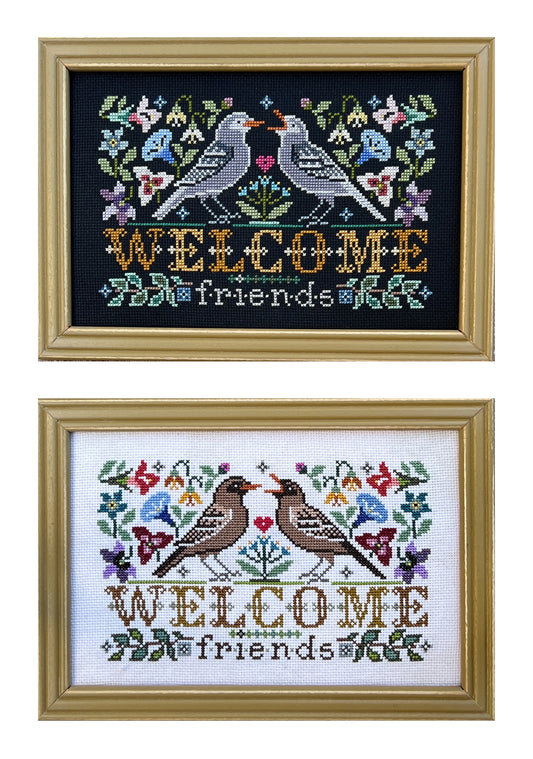 Wildflower Welcome Tellin Emblem Cross Stitch Chart