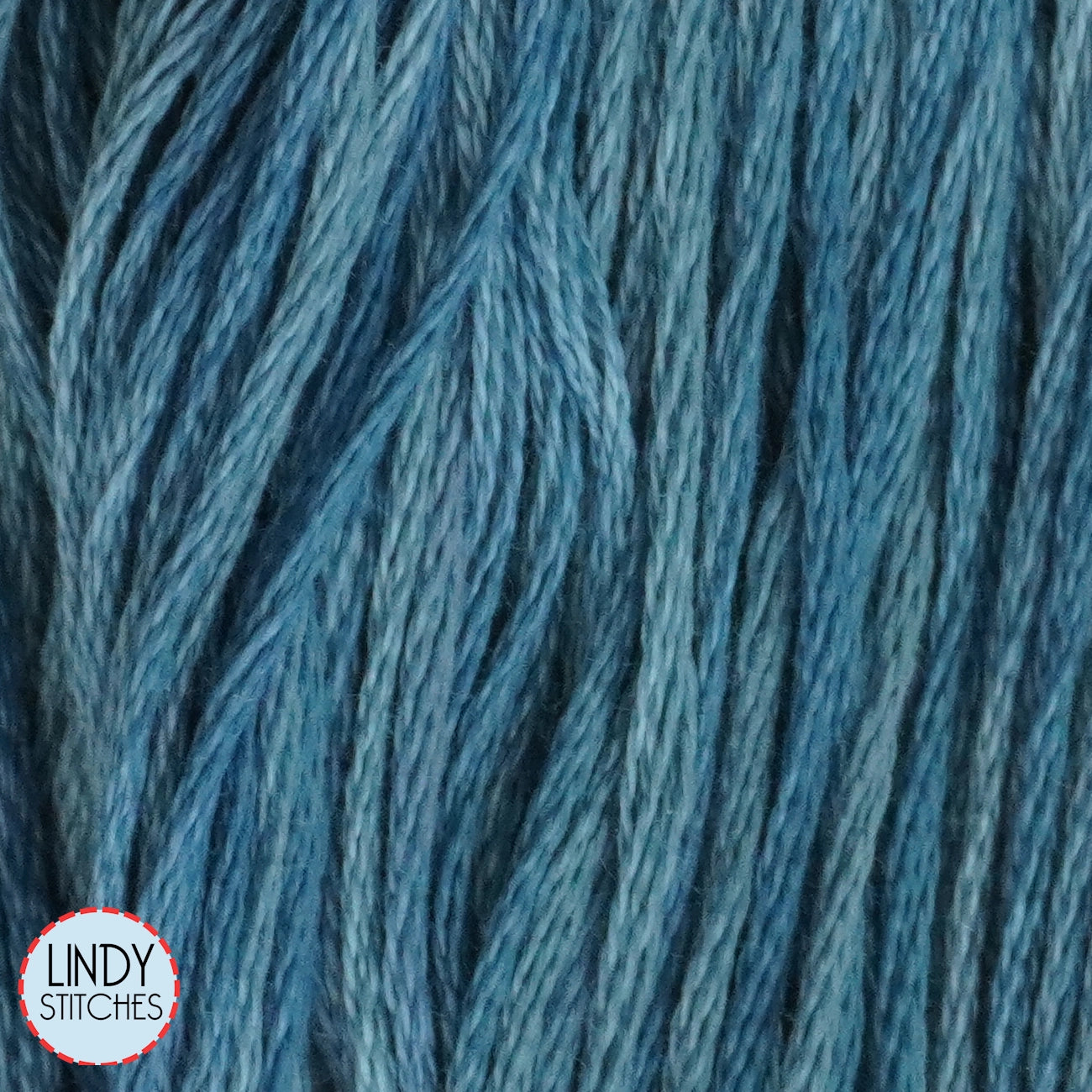 Winnie B Blue Weeks Dye Works Floss Hand Dyed Cotton Skein 2104a