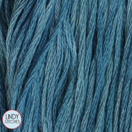 Winnie B Blue Weeks Dye Works Floss Hand Dyed Cotton Skein 2104a