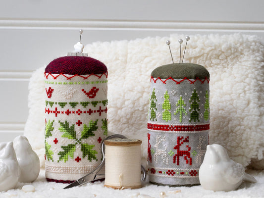 PREORDER Sprouting Lupine WINTER SWEATER DRUMS Cross Stitch Pattern