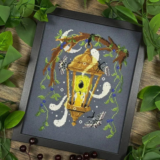 PREORDER The Stitch Crypt WITCH LANTERN Cross Stitch Pattern