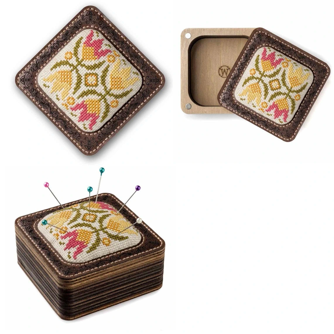 Dutch Tulips Pincushion Storage Box Kit