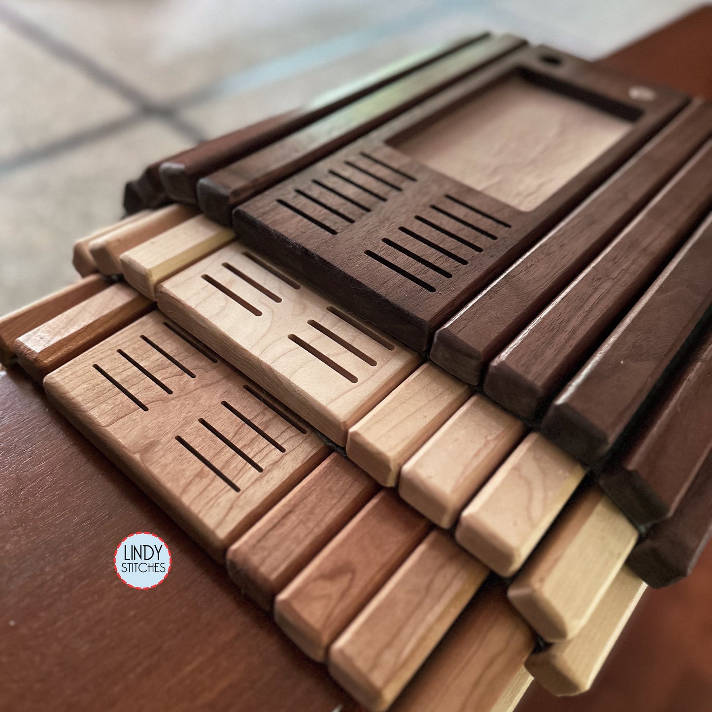 Wooden Arm Tray for Needlework Organization
