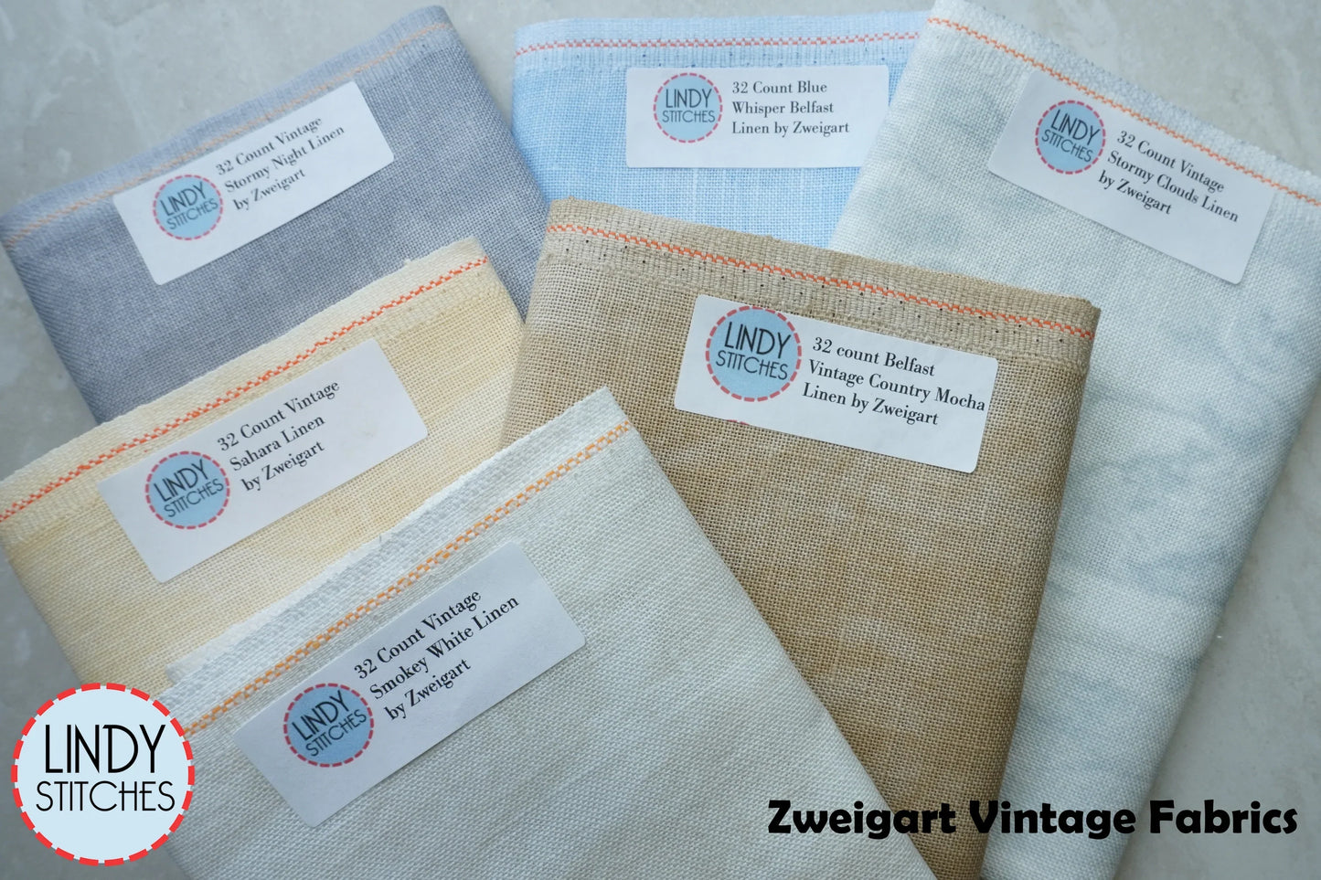 14 Count Vintage Smokey White Aida Fat Quarter by Zweigart Cross Stitch Fabric