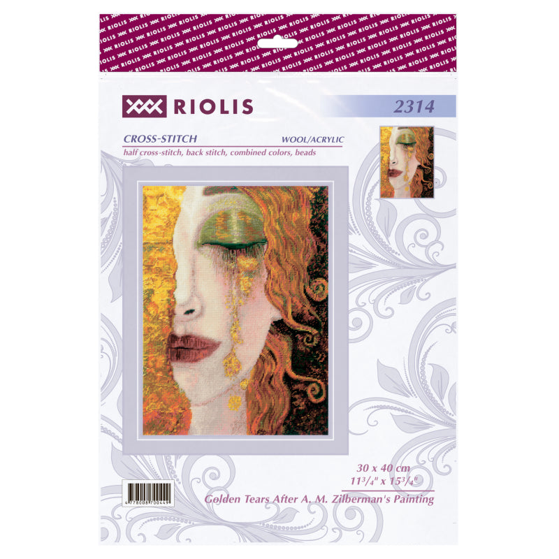 Golden Tears Cross Stitch Kit Riolis 2314