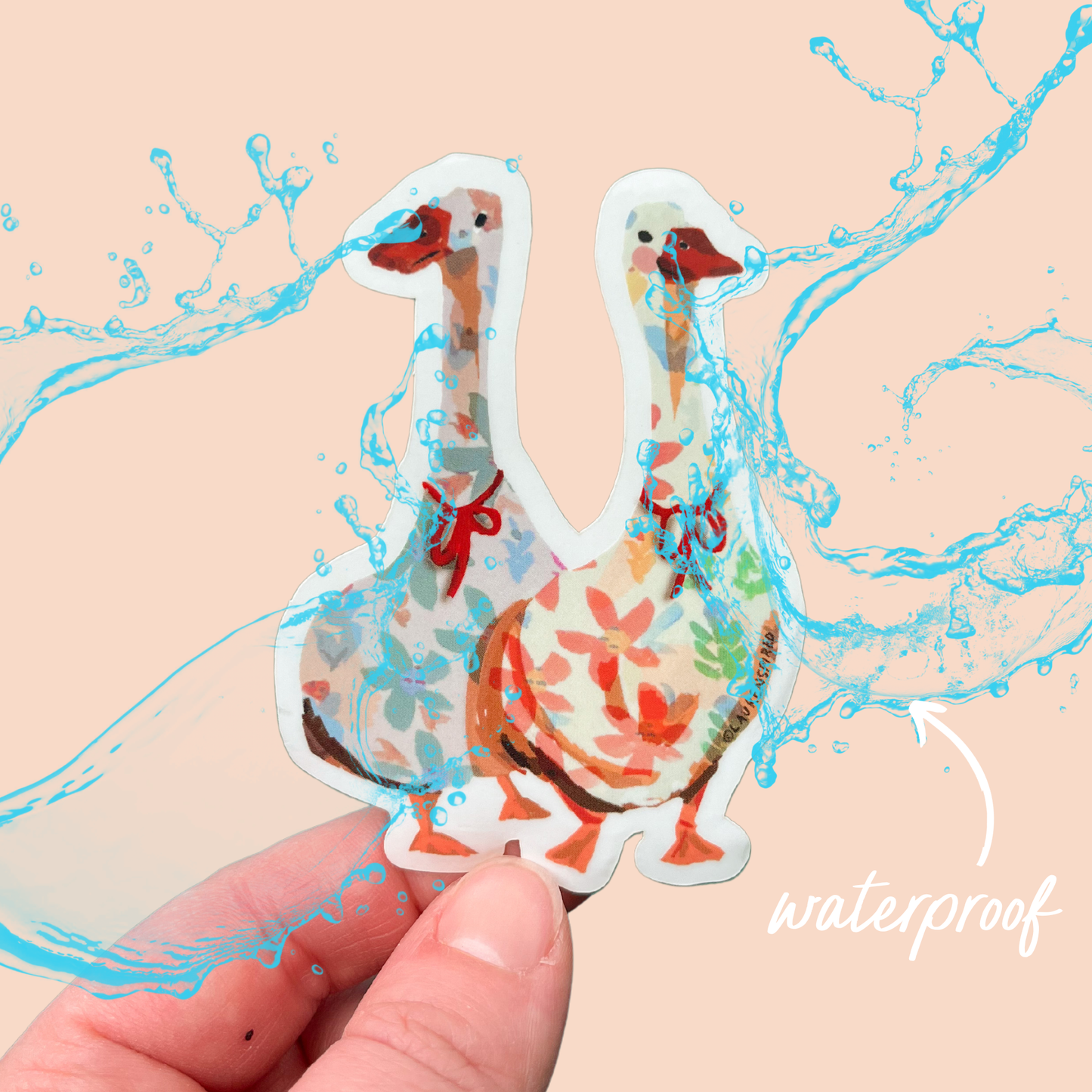 Silly Geese Vinyl Sticker