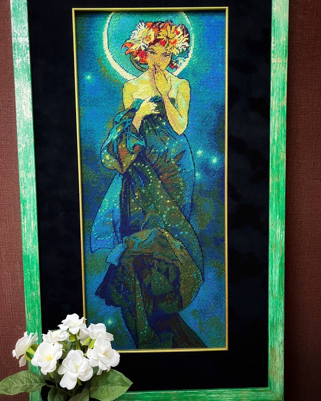 THE MOON Cross Stitch Kit by RIOLIS  2340 Art Nouveau Celestial