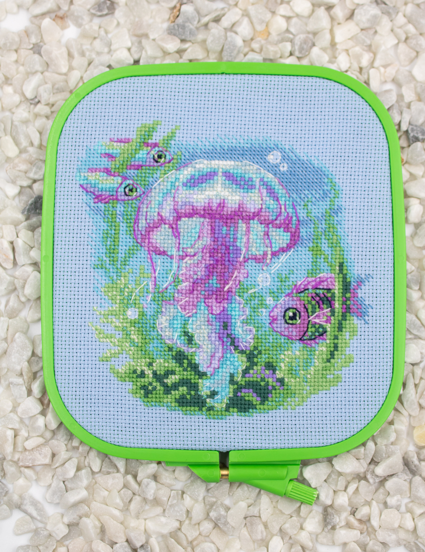 BABY JELLYFISH Cross Stitch Kit by AINE A1039