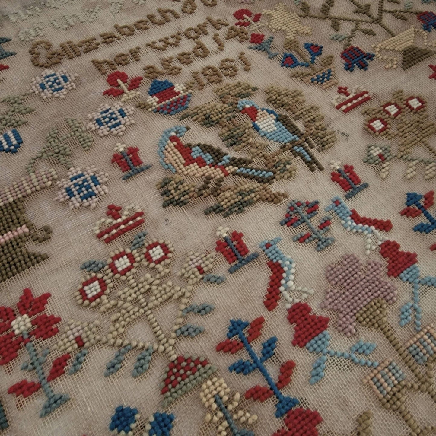 ELIZABETH HUGHS 1851 Sampler Pattern by The Wishing Thorn