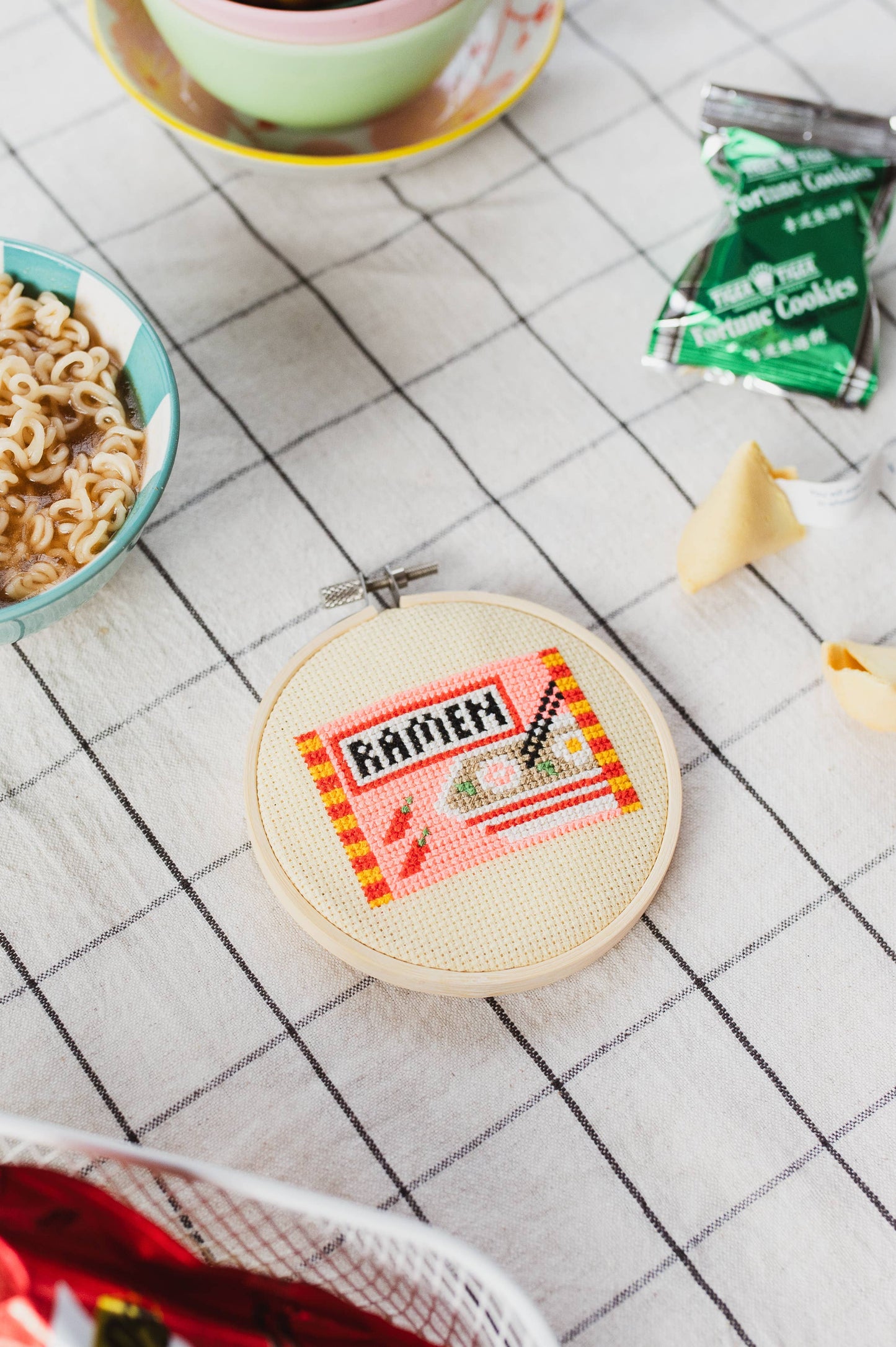 Ramen Beginner Cross Stitch Kit Beginner Friendly