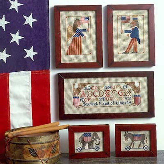 American Primitive Cross Stitch Pattern by The Prairie Schooler Physical Copy