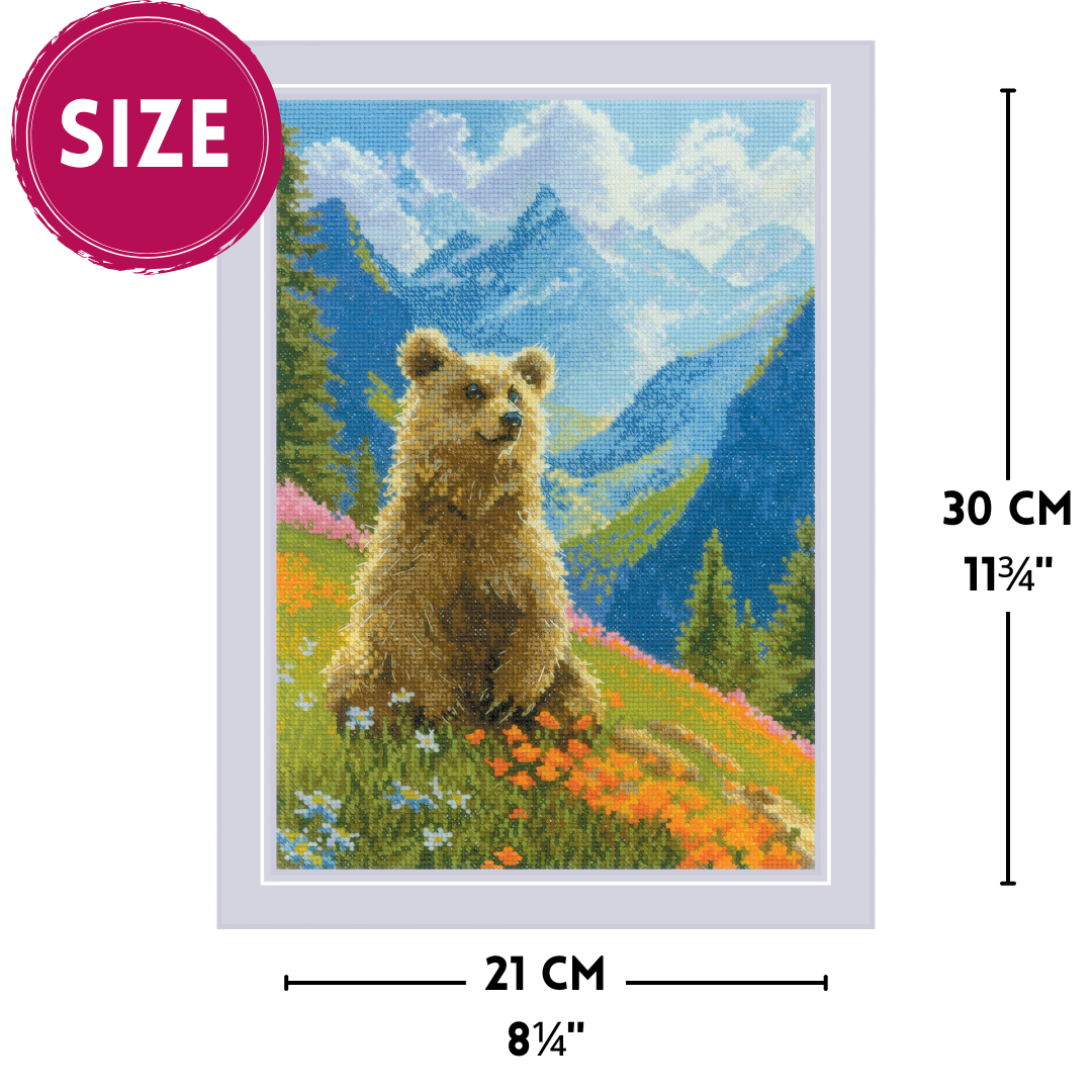 Clumsy Bear RIOLIS Cross Stitch Kit 2344