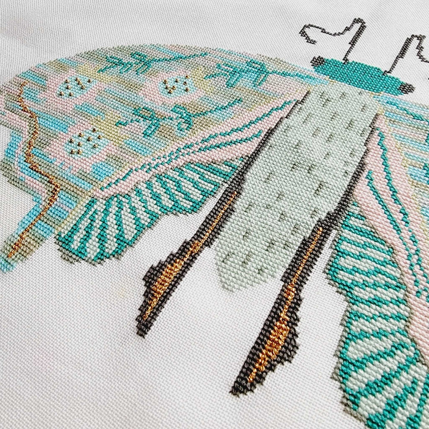 FLOWER MOTH II Cross Stitch Pattern by The Wishing Thorn