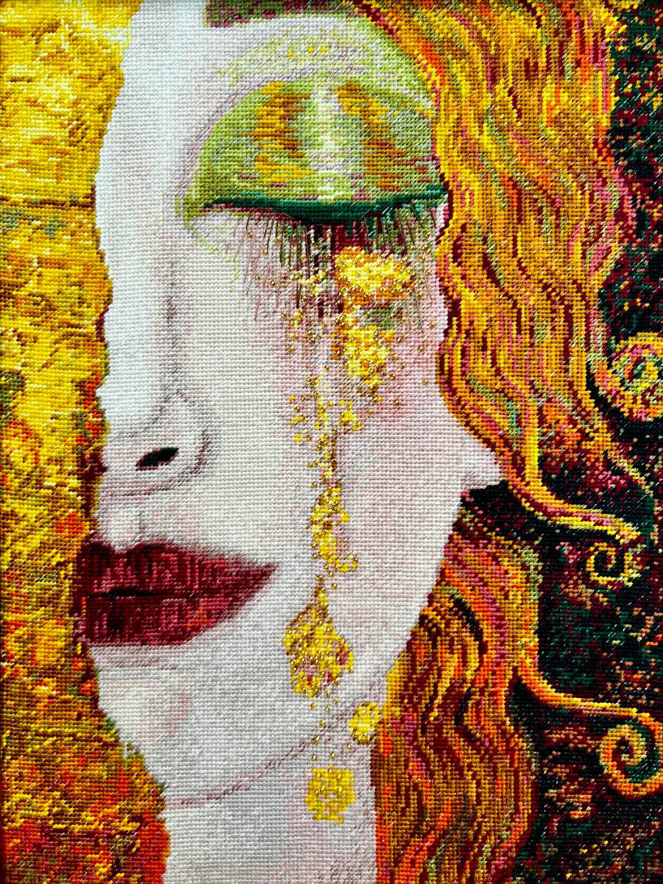 Golden Tears Cross Stitch Kit Riolis 2314