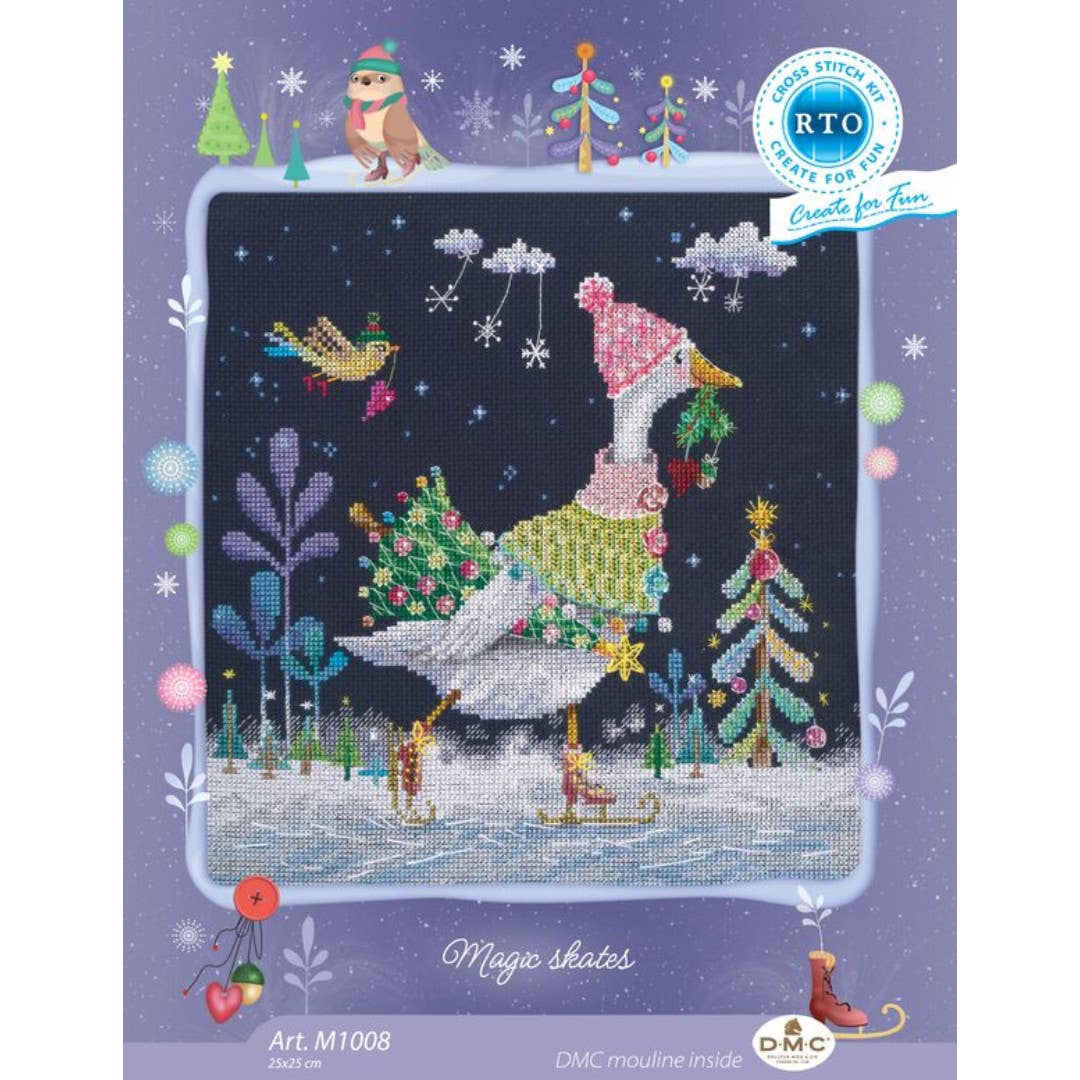 Magic Skates Counted Cross Stitch Kit by RTO M1008