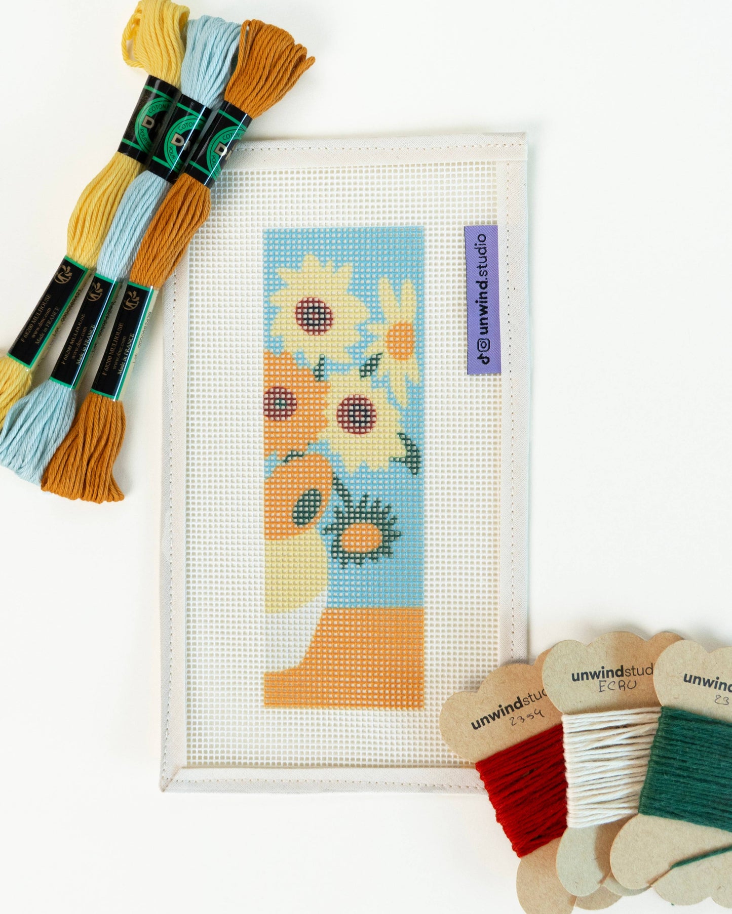 Van Gogh - Sunflowers Bookmark Needlepoint Kit