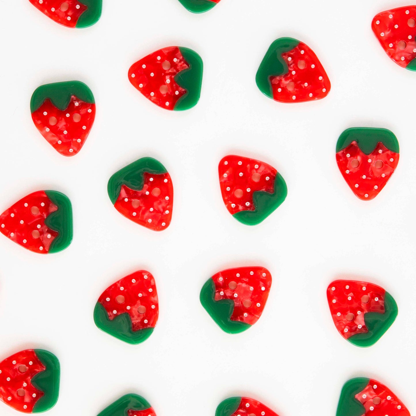 Strawberry Large 1" Buttons Set of 6