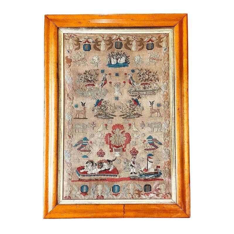 Mary John 1847 Welsh Sampler Printed Chart by The Wishing Thorn