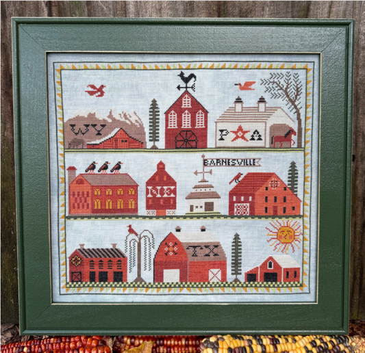 PREORDER Carriage House Samplings BARNESVILLE Cross Stitch Pattern