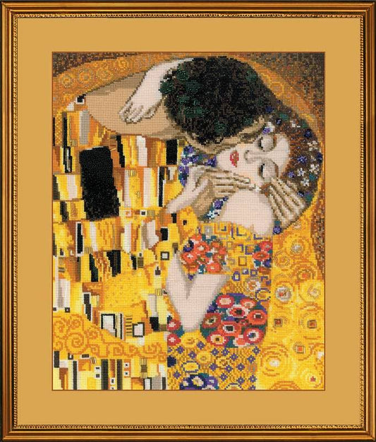 The Kiss by G. Klimt Cross Stitch Kit Riolis 1170