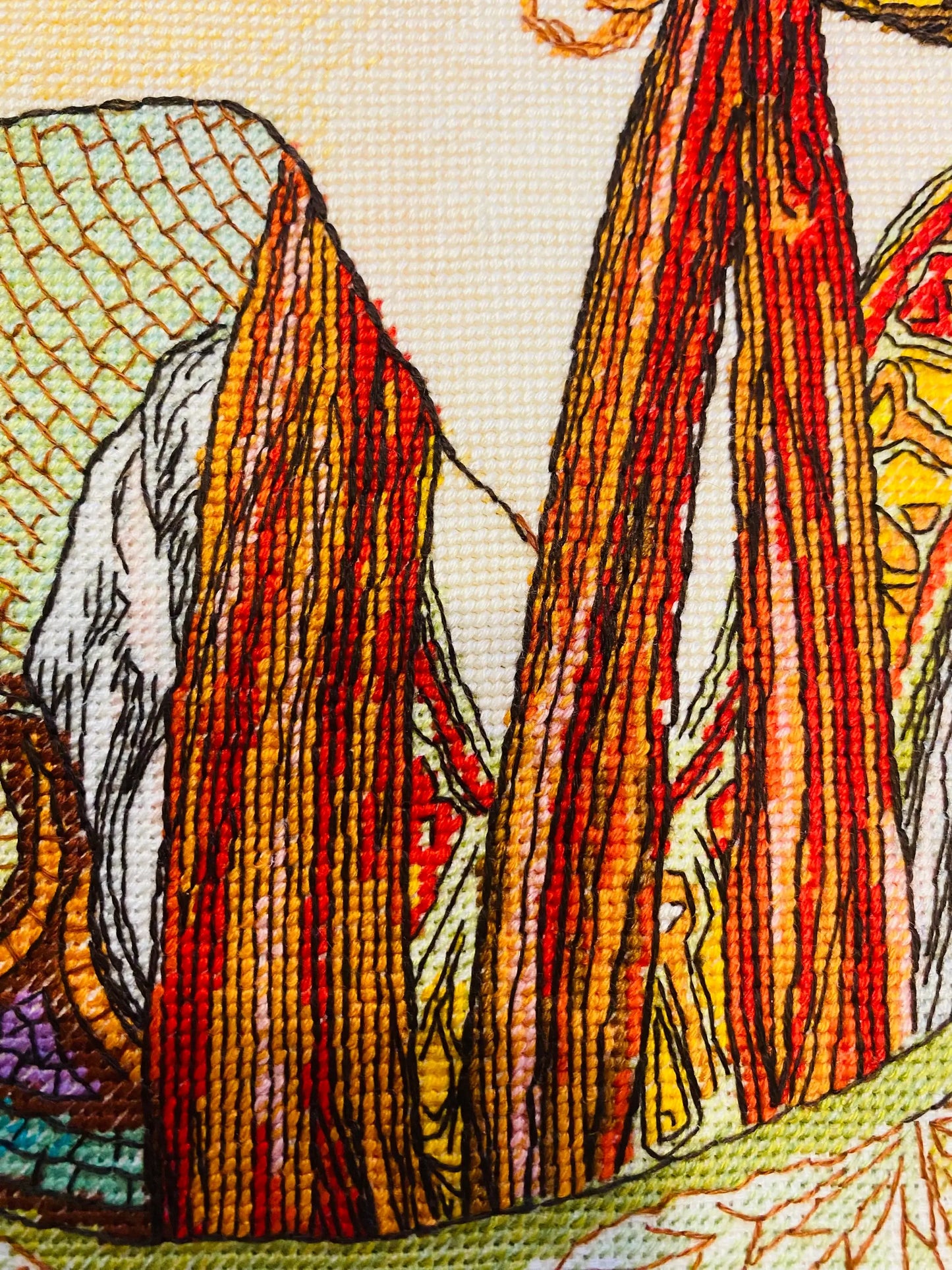 Laurel After A. Mucha Cross Stitch Kit Riolis 100/061