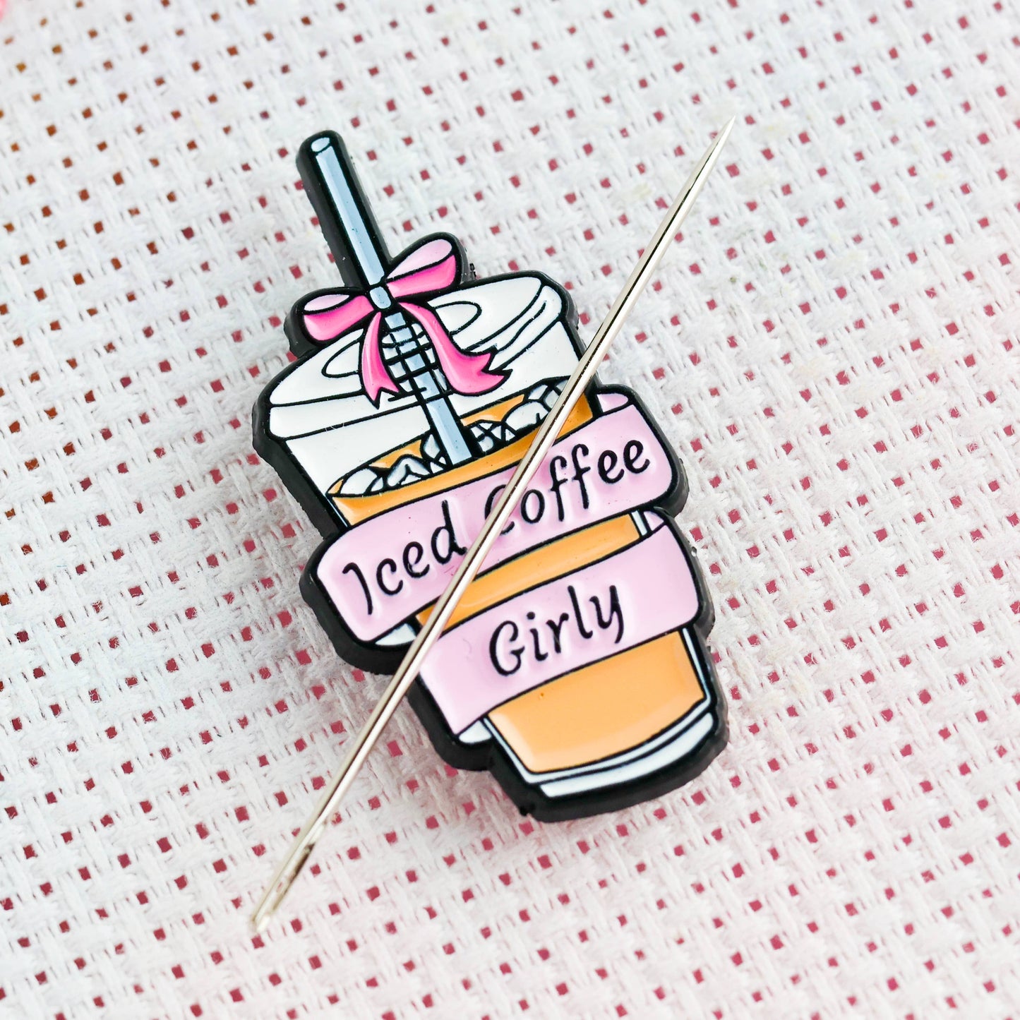 Coffee Girl Needle Minder Magnet