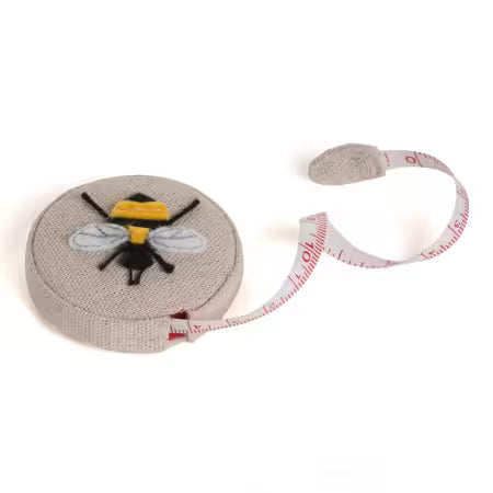 Bee Linen Covered Retractable Measuring Tape