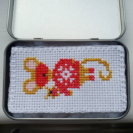 Teddy Snuggles Mini Cross Stitch Kits Beginner Friendly