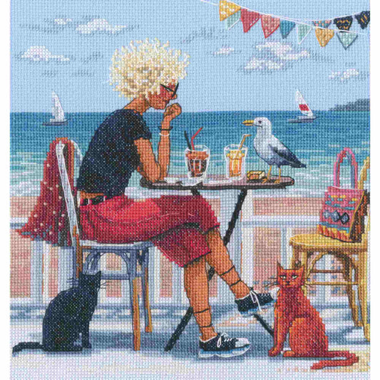 Holiday by the sea Counted Cross Stitch Kit by RTO M1104