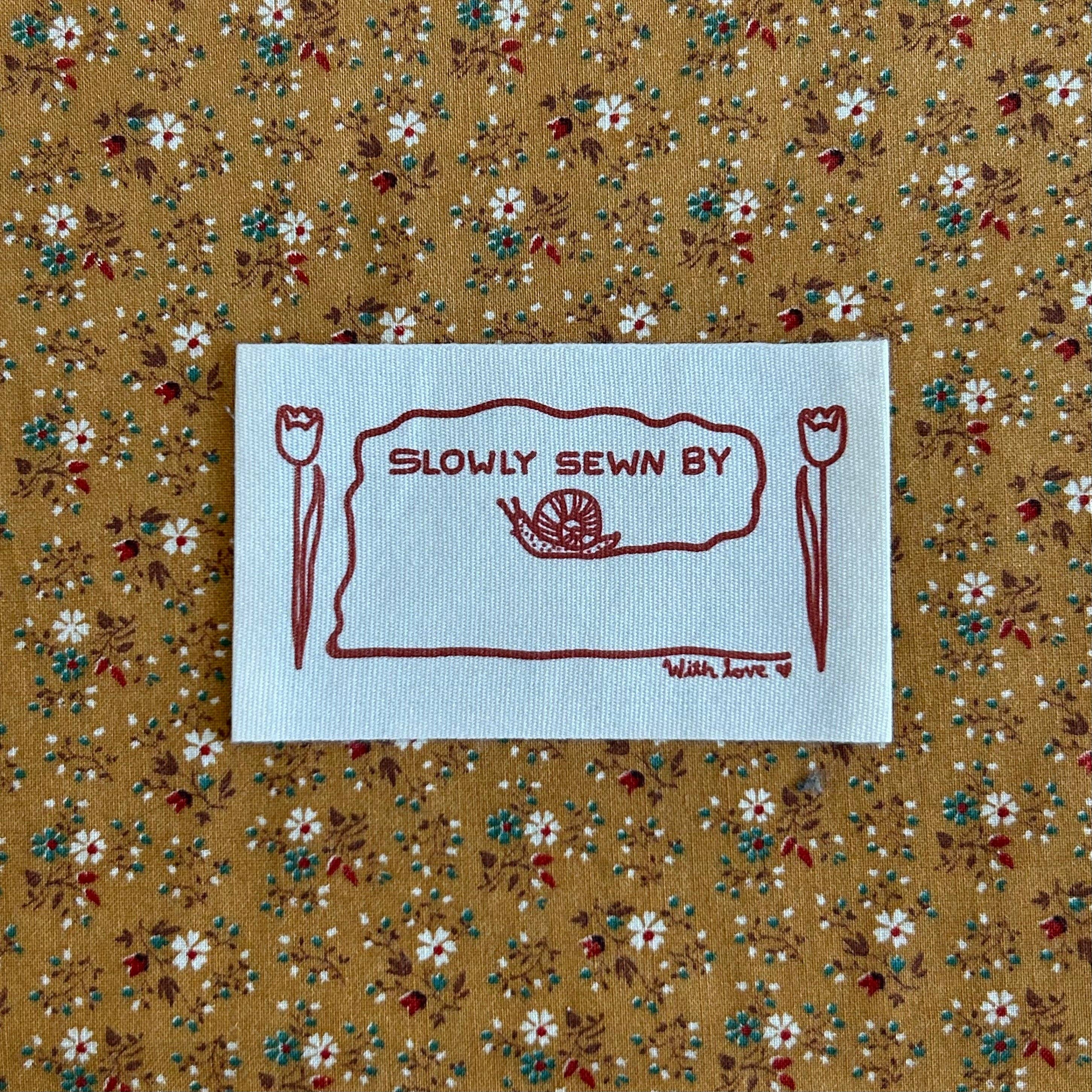 Slow Labels Sewn Slow Quilt Labels Set of 4 – Lindy Stitches