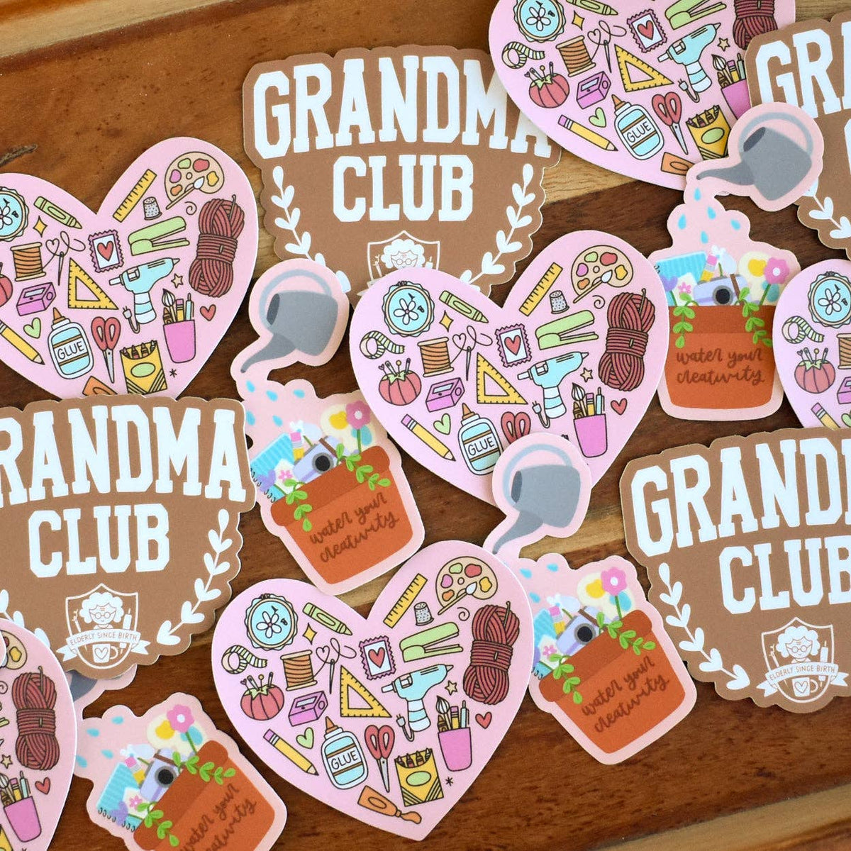 Crafting Heart Vinyl Sticker