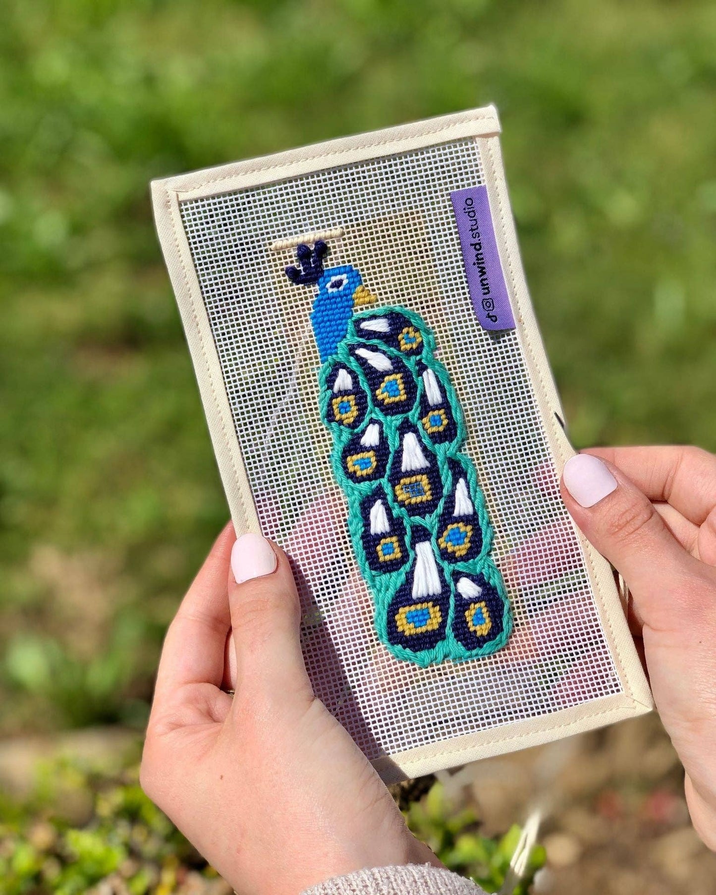 Peacock Bookmark Needlepoint Kit