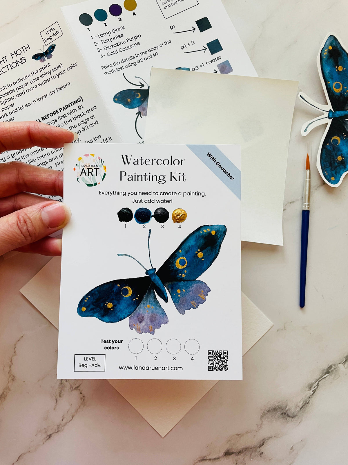SALE Midnight Moth Watercolor Kit