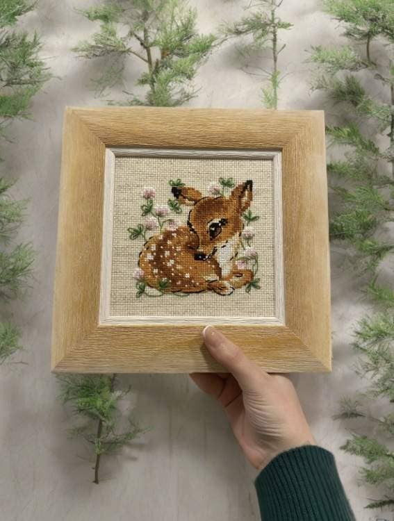Little Deer Cross Stitch Kit From Riolis 1777