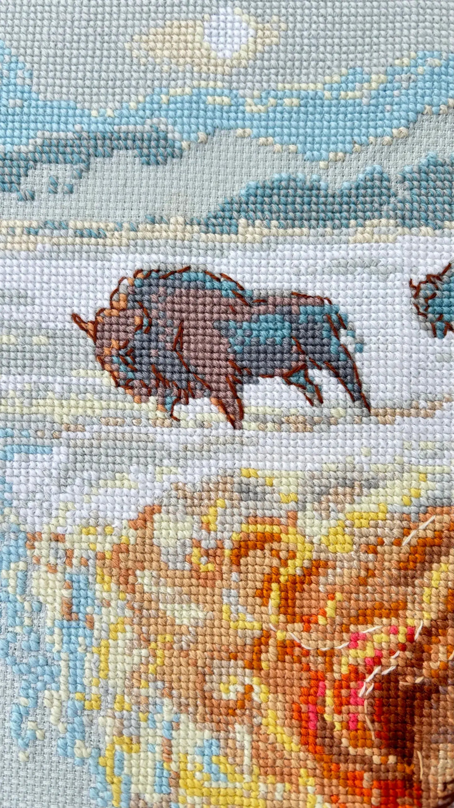 Mother Nature Earth Cross Stitch Kit from Aine A1003