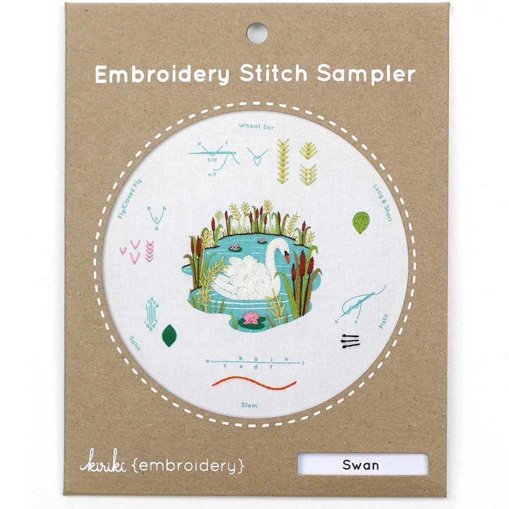 Swan - Embroidery Stitch Sampler Kit