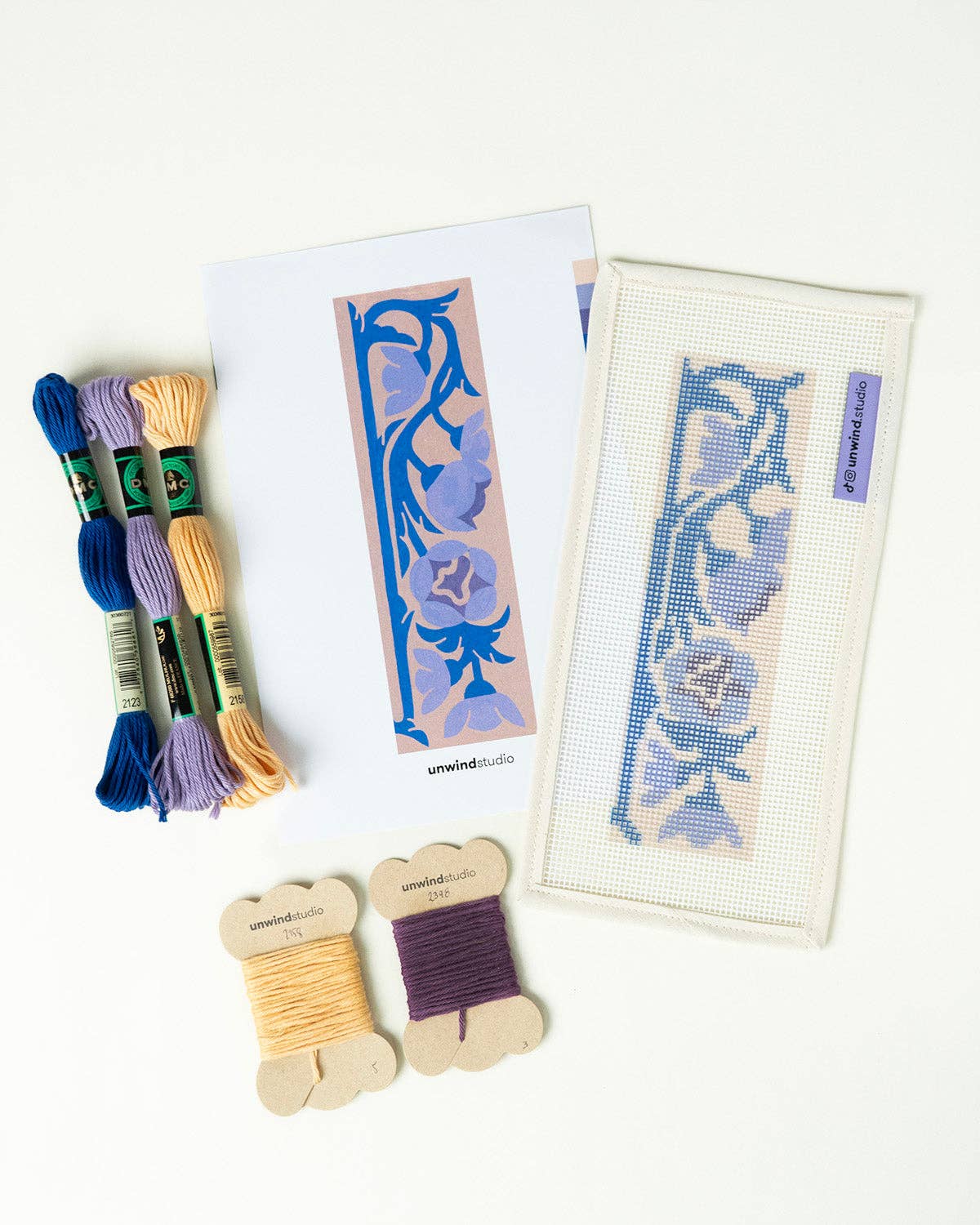 Bluebell Bookmark Needlepoint Kit