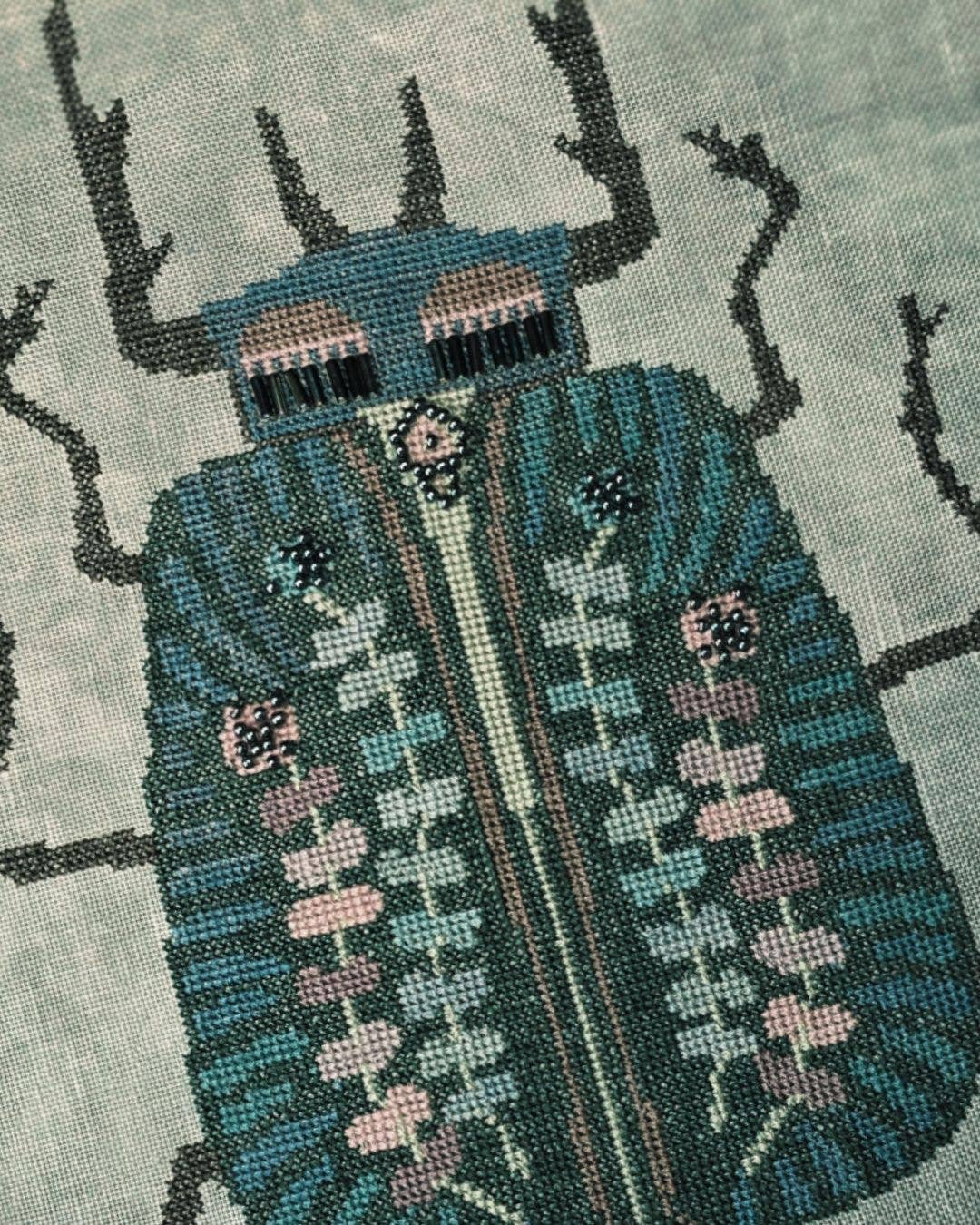 FLOWER SCARAB The Wishing Thorn Cross Stitch Pattern