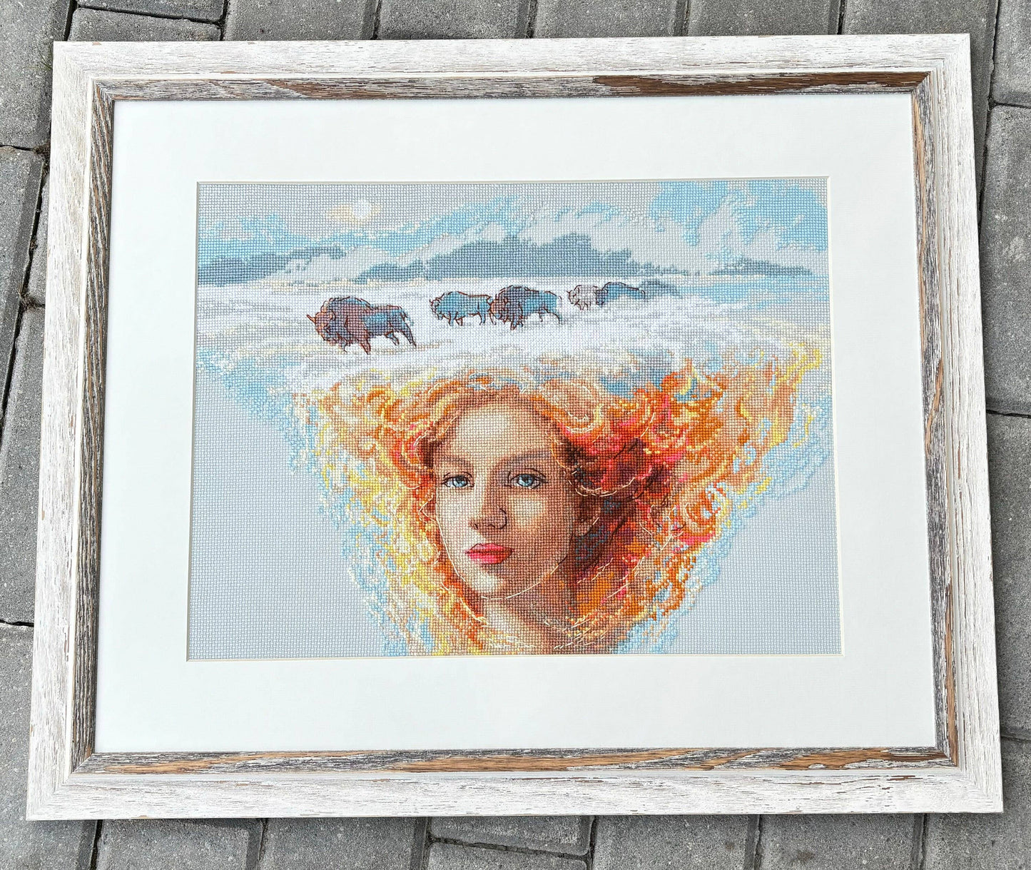 Mother Nature Earth Cross Stitch Kit from Aine A1003