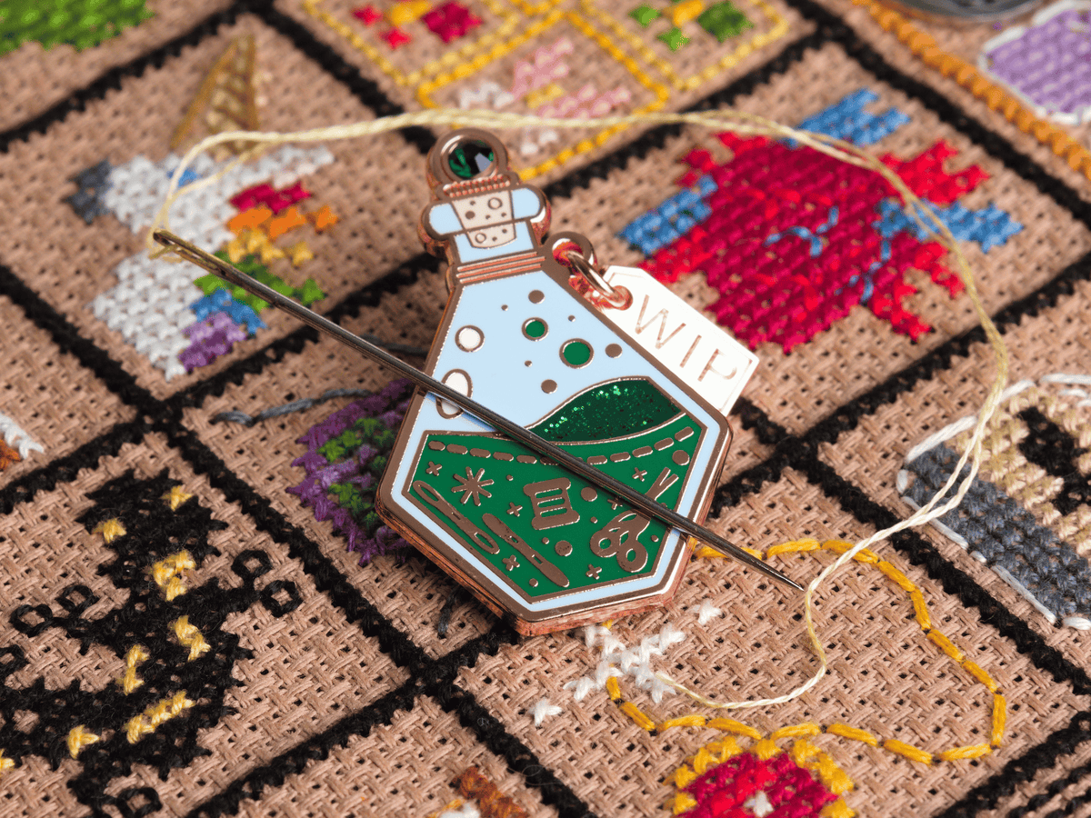 WIP Potion Enamel Needle Minder