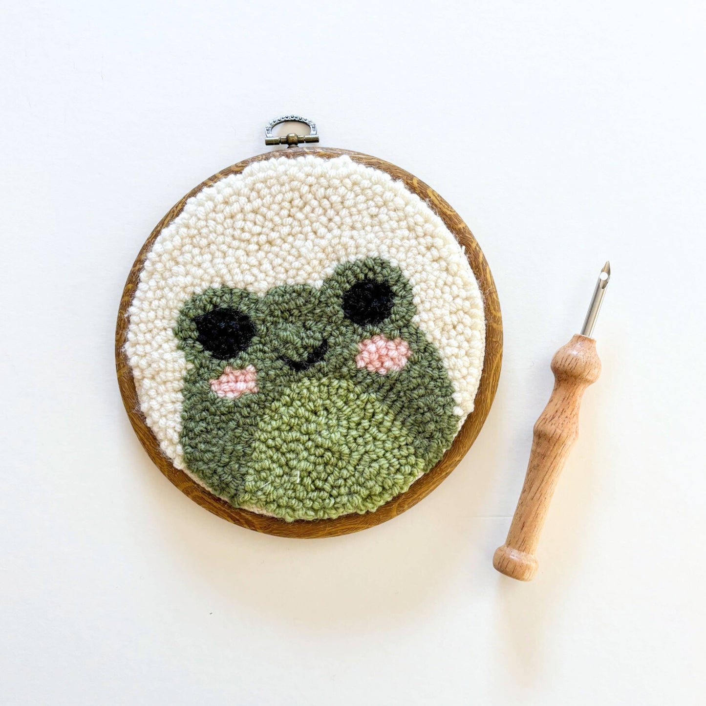Frog Punch Needle Kit Beginner Friendly
